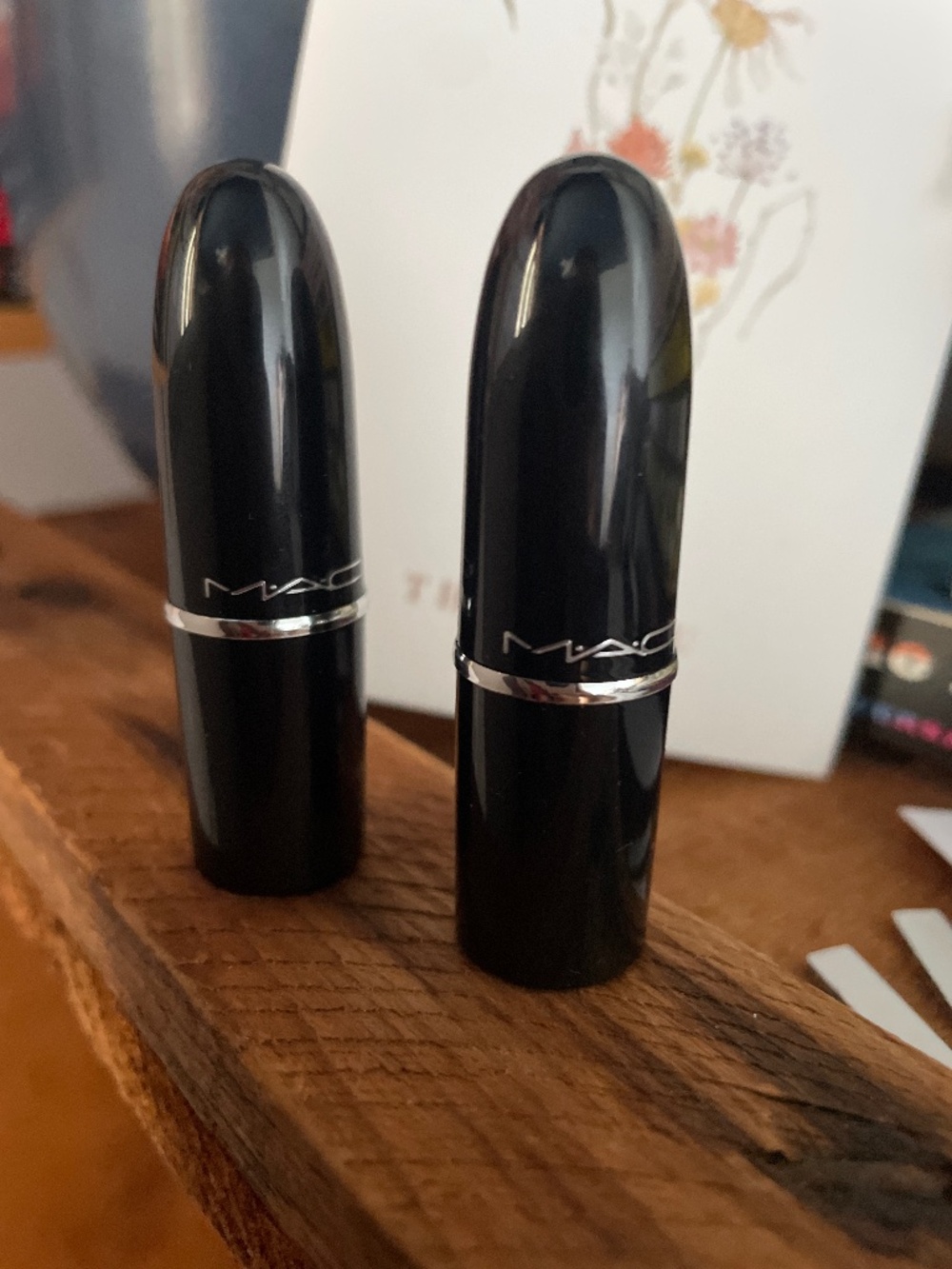 MAC Mini Travel Lipsticks Ruby Rouge & Cherish Me SET
